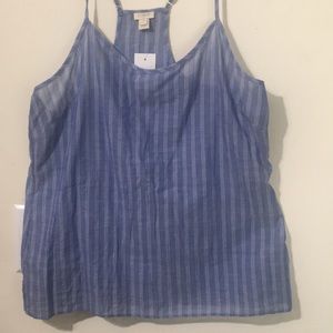 J. Crew blue Cotton tank top